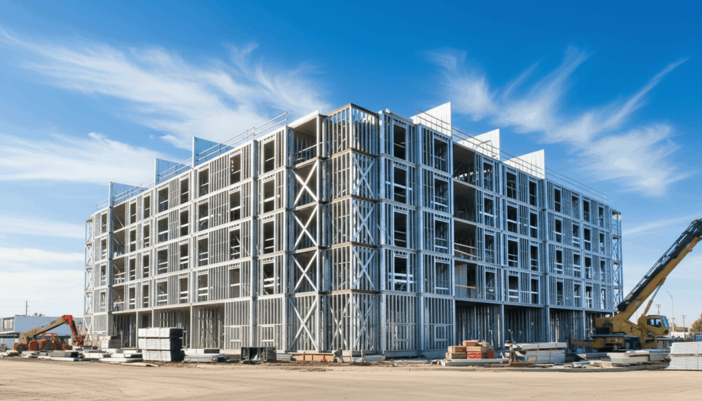 building structure using Light Steel Framing (LSF)